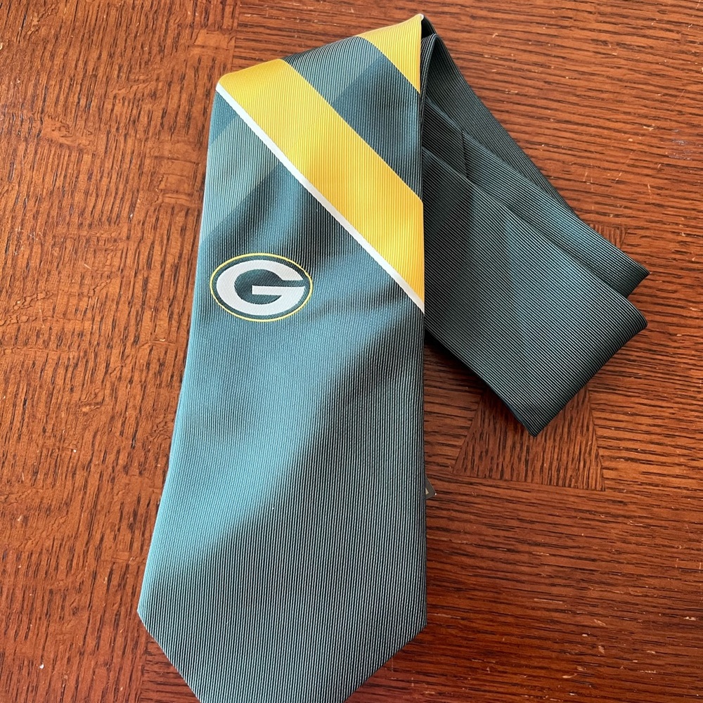 Green Bay Packers Green and Gold Tie